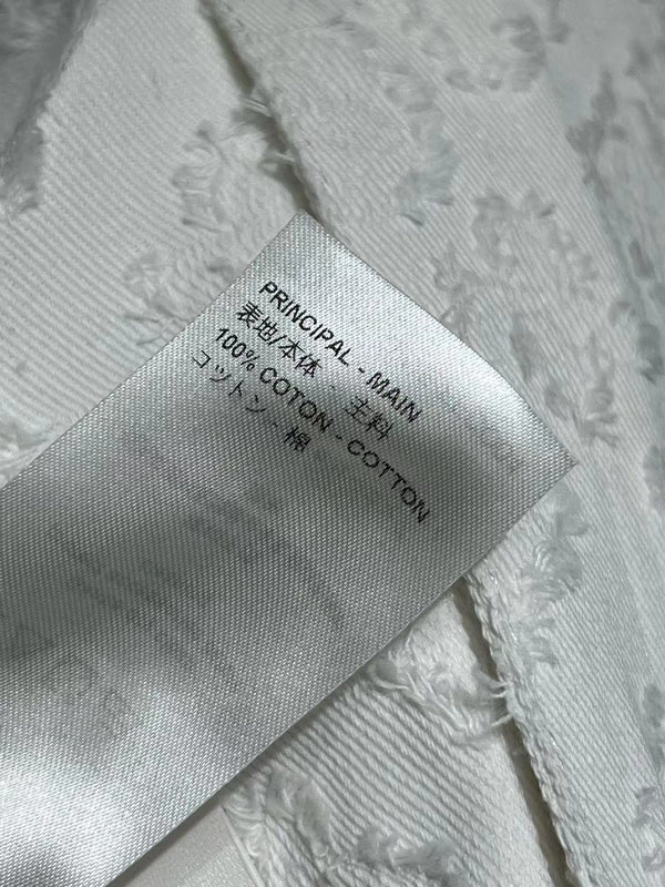 LV Fil Coupe Monogram Milky White Cotton Shorts