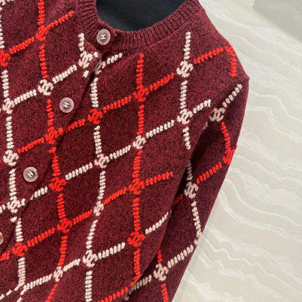 CC 25 Plaid Coat Red Wool
