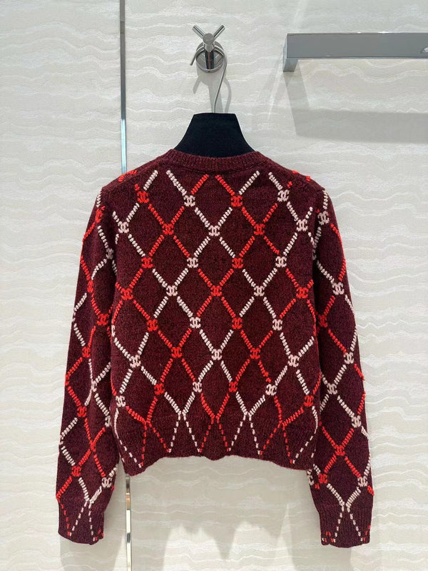 CC 25 Plaid Coat Red Wool
