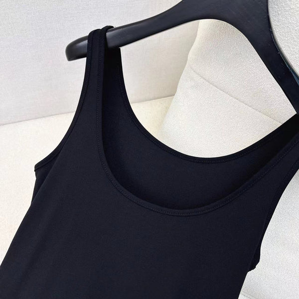 Abito gilet CD nero cotone poliestere