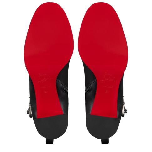 CL Booty Lock 70 Mm Low Boots Calf Leather Black