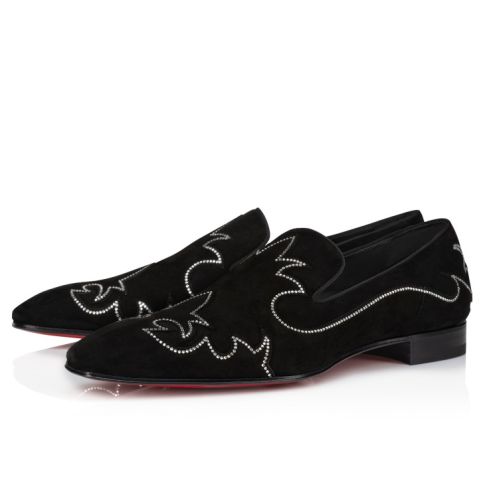CL Dandysiago Loafers Veau Velours And Strass Black