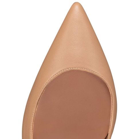 CL Hot Chick Sling Pumps 100mm Nappa Leather Nude