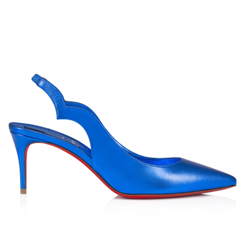 CL Hot Chick Sling Pumps 70mm Nappa Leather Electric Blue
