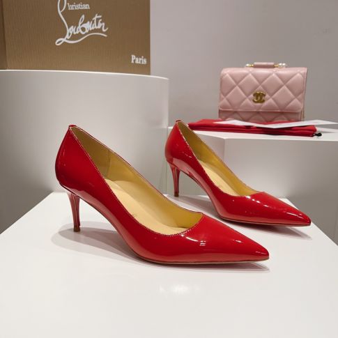 CL Kate 80 mm Pumps Patent Calf Leather Red