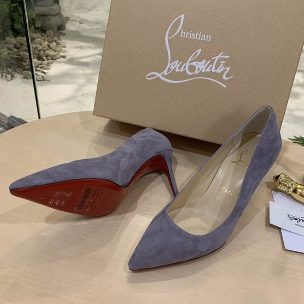 CL Kate Pumps Veau Velours Smoke