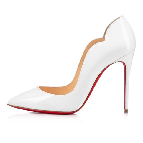 CL Pumps Hot Chick 100 mm Bianco Patent