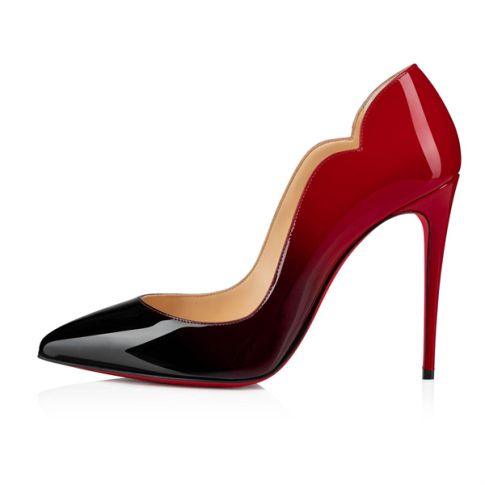 CL Pumps Hot Chick 100 mm Black-red Patent