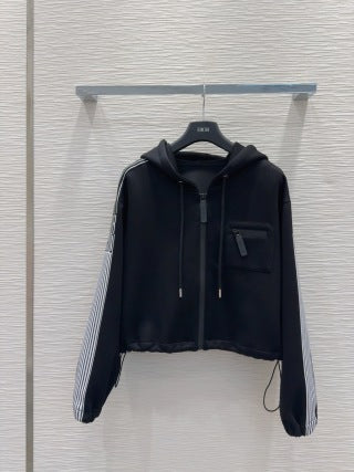 CD 25 Side Stripe LOGO Suit Black Cotton