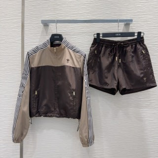 CD 2025 Set Marrone Beige Poliestere