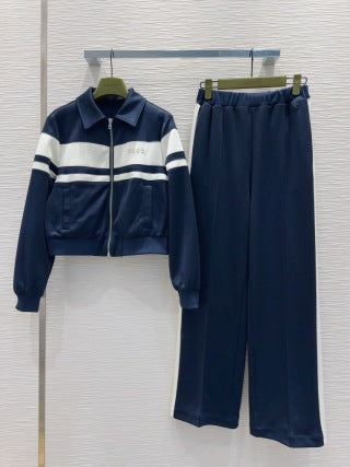 Gucci 2025 Suit Navy Blue Cotton