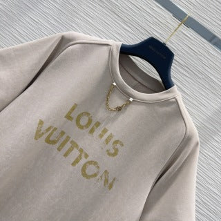 LV 25 Comodo set funzionale in cotone marrone chiaro