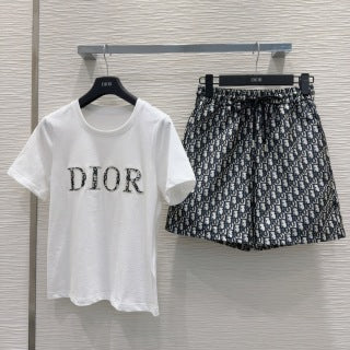 CD 25 Set Bianco misto Nero Poliestere Cotone