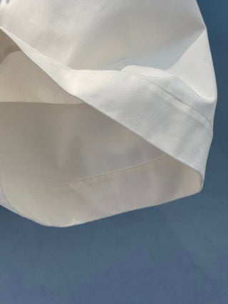 CD 25 Waistband-tie Short White Cotton