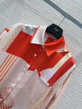 Fendi 25 Suit Red Polyester Fiber