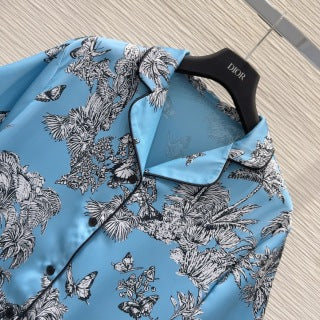 CD 25 Forest Pijama Blue mix White Polyester