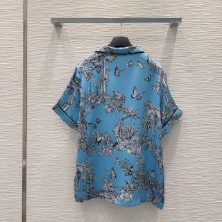 CD 25 Forest Pijama Blue mix White Polyester