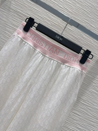 CD 25 Monogram Suit White Silk Cotton