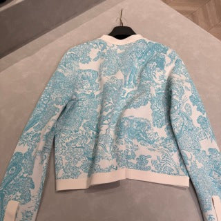 CD 25 Knitted Suit Light Blue mix White Viscose Polyester