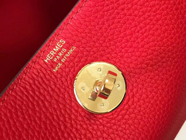 HM Mini Lindy 20cm Red Leather