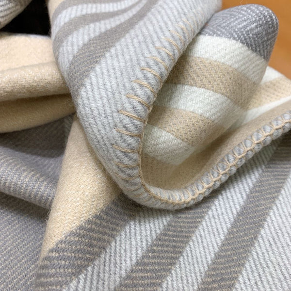 HM Ithaque Blanket Grey Wool Cashmere