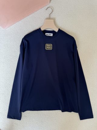 Miu Miu Long-sleeved T.shirt Cotton