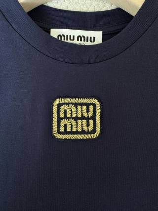 Miu Miu Long-sleeved T.shirt Cotton