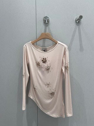 Miu Miu Long-sleeved Base T-shirt Cotton 204818