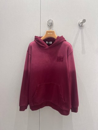 Miu Miu Hooded Sweatshirt Cotton Poliamida