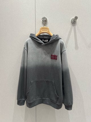 Miu Miu Hooded Sweatshirt Cotton Poliamida