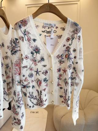 CD 25 Flower Sweater Multicolor Silk Mohair