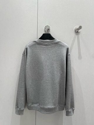 Celine 25 Arc de Triomphe Letter Print Round Neck Sweatshirt Cotton 209990