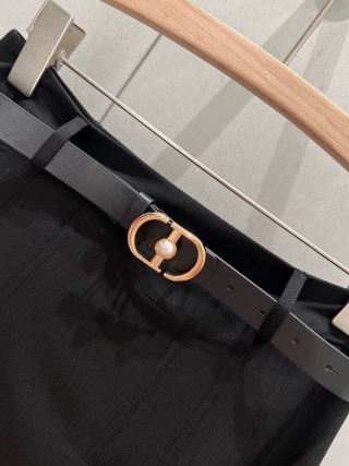 CD 25 Long Skirt With Belt Polyester 210036