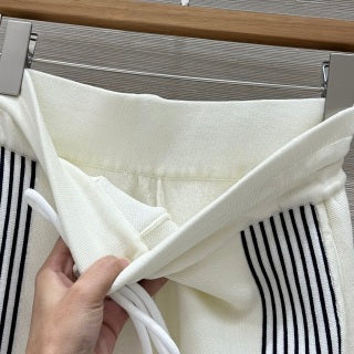 CD 25 Knitted Suit White Cotton