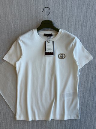 Gucci 25 Logo Short-sleeved Top Cotton