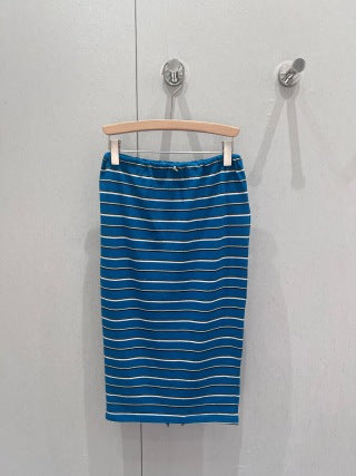 Prada 25 Set a righe blu cotone 210598