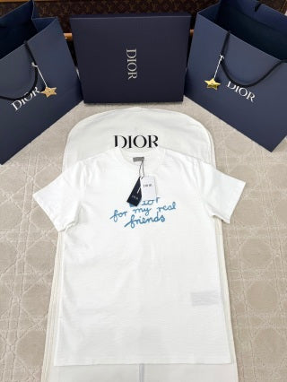 CD 25 Slogan Letter Short Sleeves T-shirt Cotton