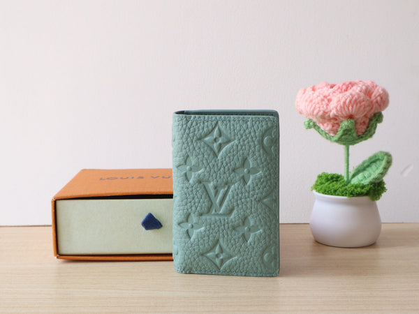 LV Pocket Organizer Monogram Grained Taurillon Cowhide