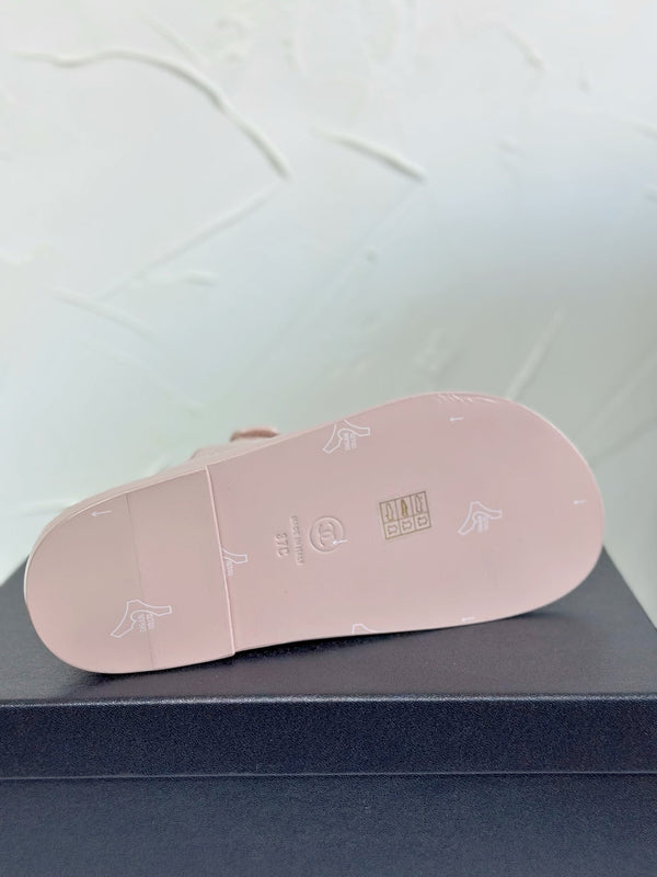 CC 25 Mules Light Pink Lambskin