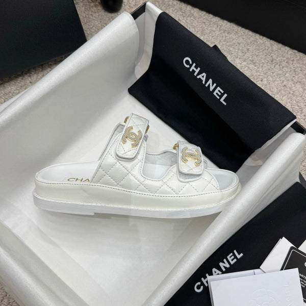 CC 25S Dad Sandal Mule Calfskin Mop Logo