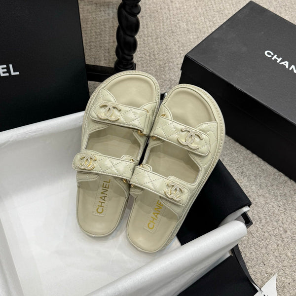 CC 25S Dad Sandal Mule Calfskin Mop Logo