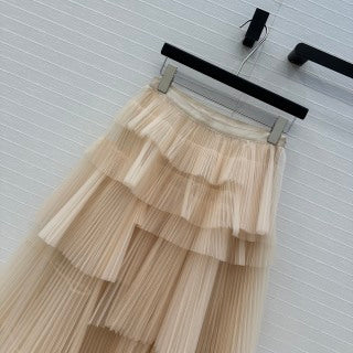 CD 25 Pleated Chiffon Skirt Polyester