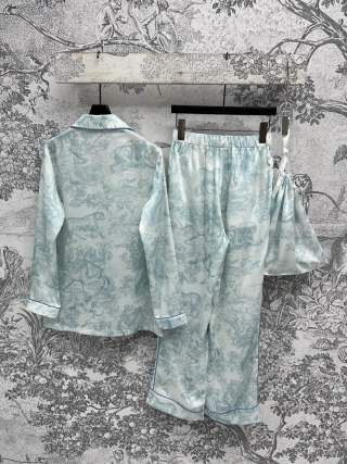 CD 25 Print Suit Pink and Light Blue Cotton