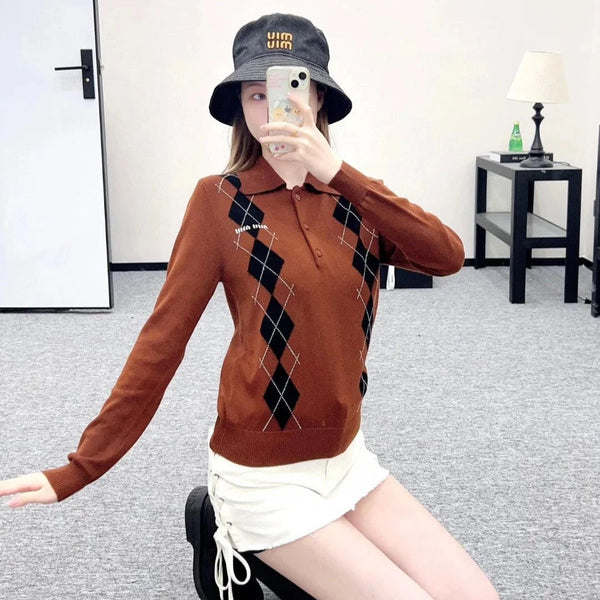 MIUMIU KNIT POLO SHIRT STYLE 366