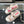 DAD SANDAL IN WHITE MIX BRIGHT PINK TWEED FABRIC