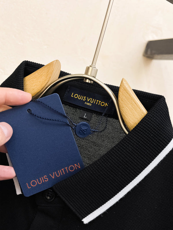 LV POLO BLACK LONG-STAPLE COTTON 238770
