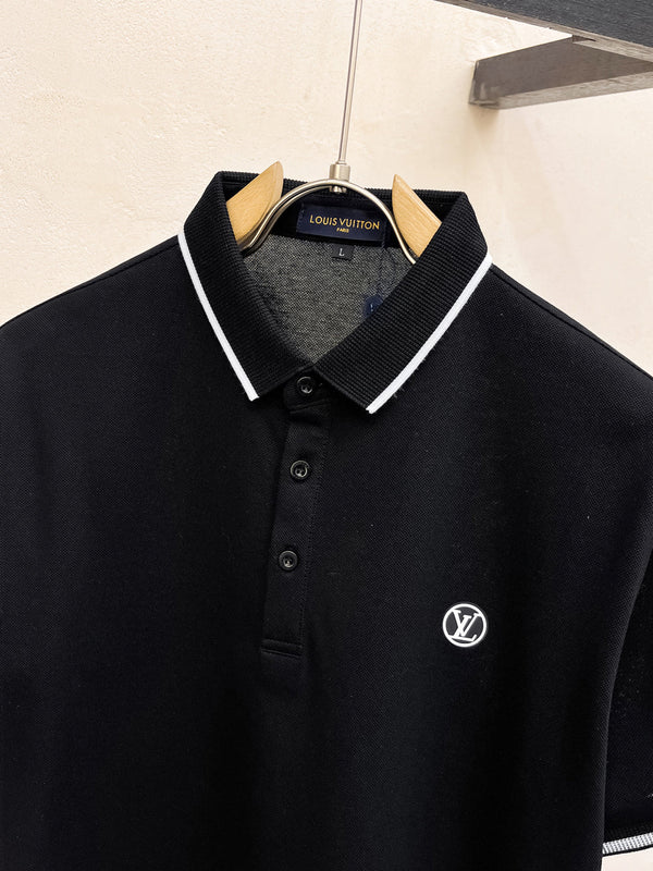 LV POLO BLACK LONG-STAPLE COTTON 238770