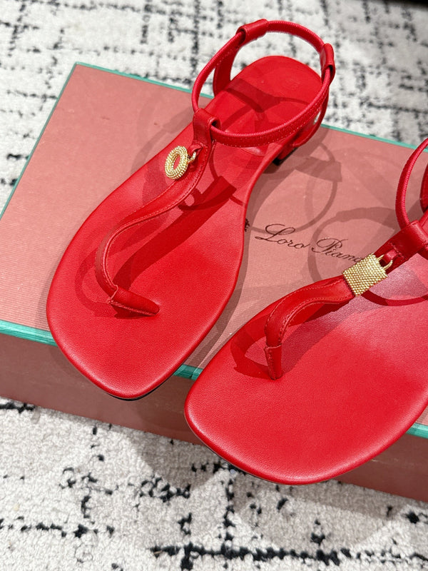 LP Mindil Infra Sandal Red Sheepskin 312462