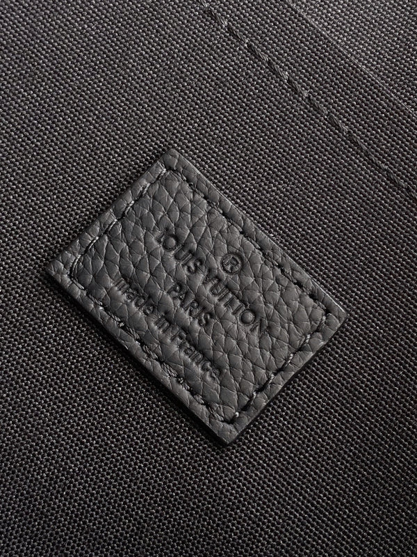 LV Speedy 40 Bandoulière Bag Black Denim Leather 252470