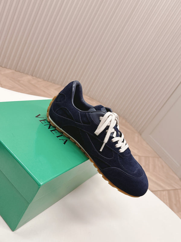 BV 25s Orbit Flash Sneaker Navy Blue Suede & Nylon Lace-Up 426932